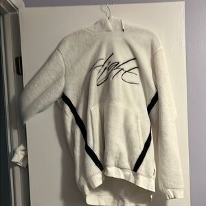 Jordan Black and White Zip Up Sweater with Signature Style
